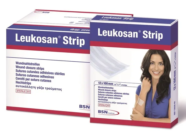 Leukoplast - Leukosan hechtstrips 6 mm x 38 mm à 6 strips per vel