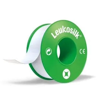 Leukosilk fixatiepleister 5 cm x 5 meter - 6 stuks